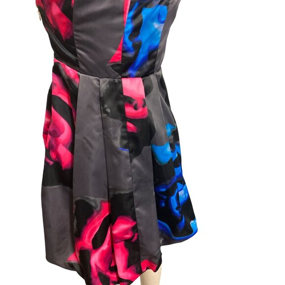 Strapless Floral Print Dress By Express Design Studio Size 4 - Picture 5 of 7
